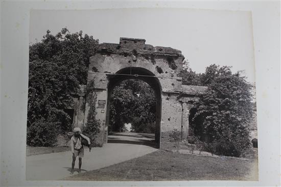 A World Tour photograph album, 17 x 12.5in.